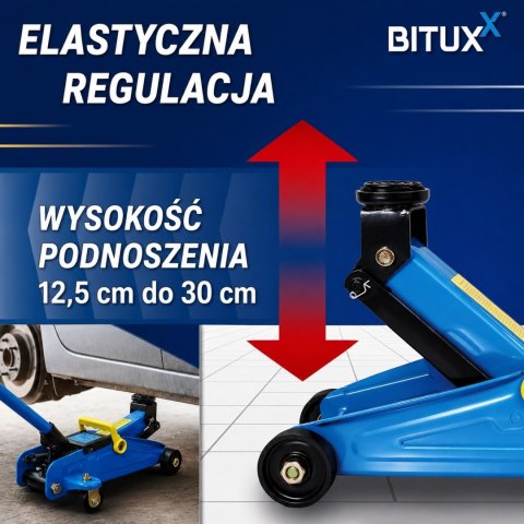 Podnośnik hydrauliczny 2t + klucz dynamometryczny zestaw do kół