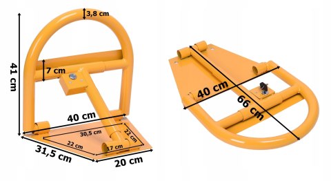 Blokada parkingowa zapora 40 cm