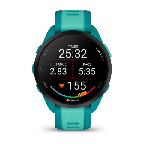 Zegarek Garmin Forerunner 165 Music, 43mm AMOLED Turquoise Aqua