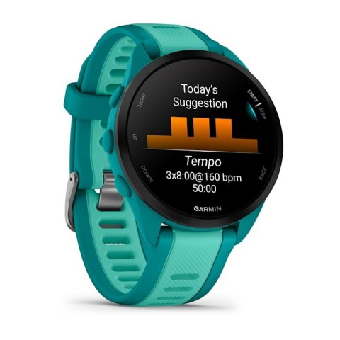 Zegarek Garmin Forerunner 165 Music, 43mm AMOLED Turquoise Aqua
