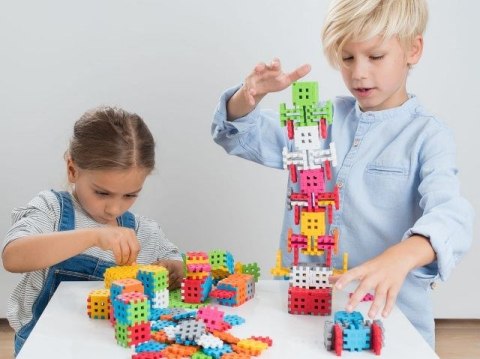 Klocki konstrukcyjne Marioinex Mini Waffle Zestaw 1, 140 elementów