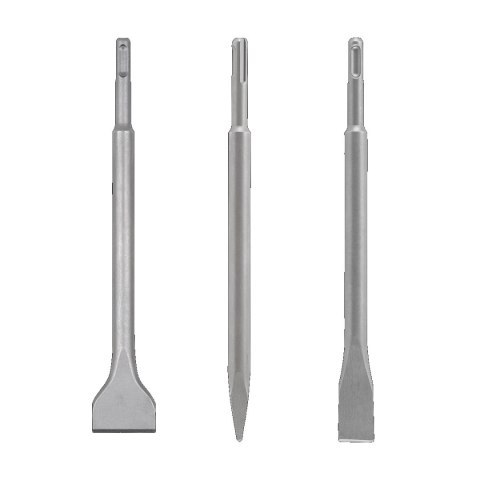 Zestaw 3 dłut SDS-Plus w futerale, wolfcraft