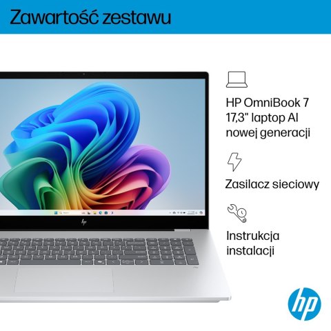 HP OmniBook 7 17-DC0073CL Ultra 7 258V 17.3"FHD Touch 32GB SSD1TB BT BLKB GeForce RTX 4050 6GB Win11 Silver (REPACK) 2Y (OUTLET)
