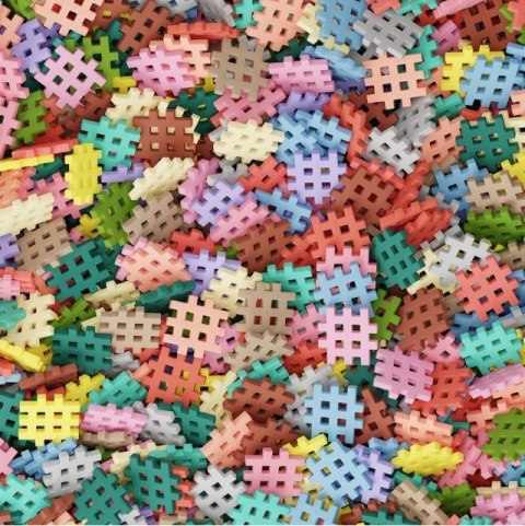 Klocki konstrukcyjne Marioinex Mini Waffle, 400 elementów pastelowe