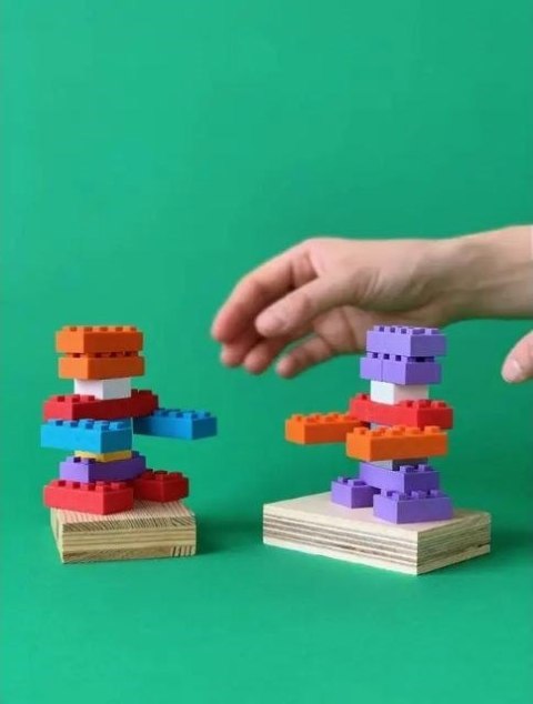 Klocki konstrukcyjne Marioinex Mini Waffle Classic, 350 elementów