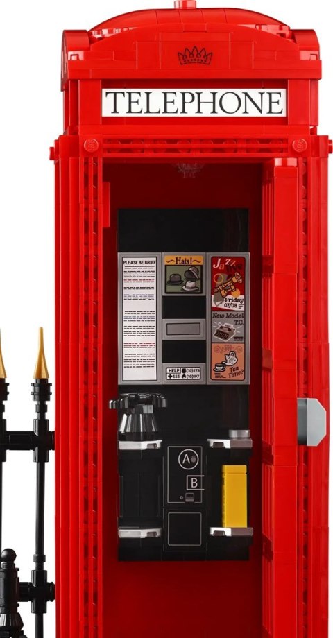 LEGO Ideas 21347 - Czerwona londyńska budka telefoniczna