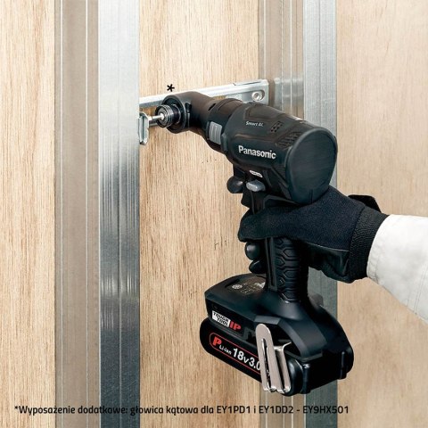 Zakrętarka udarowa 18V Panasonic EY1PD1 + ładowarka + 2 x aku 18 V / 5,0 Ah + systainer