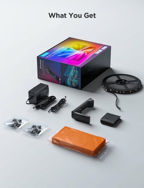 Govee TV Backlight Taśma LED do telewizora 55-65 cali, RGBICW, Wi-Fi + Bluetooth H60993D1
