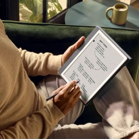 Czytnik e-booków New Kindle Scribe - 2024 release 10.2" glare-free 16GB Wi-Fi (Without Lockscreen Ads) with Premium Pen Tungsten