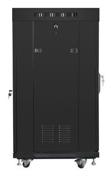LANBERG SZAFA STOJĄCA RACK 19" 22U 600X600 CZARNA DRZWI SZKLANE LCD (FLAT PACK) V2