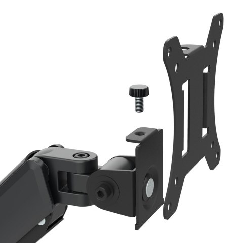 MACLEAN UCHWYT NA 2 MONITORY, SPRĘŻYNA GAZOWA, 17"-32", 2-10KG, CZARNY MC-134