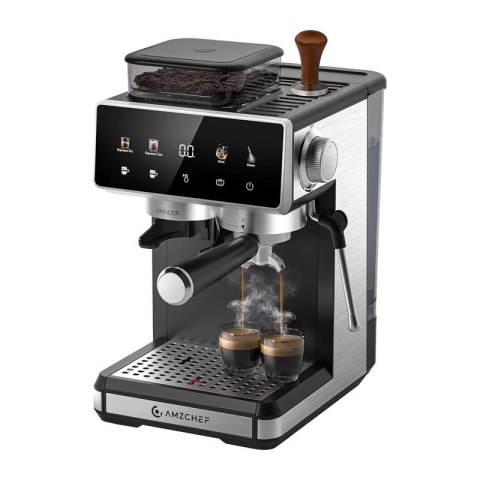 Ekspres do kawy kolbowy AMZCHEF CE-CM5560-SV (srebrny)