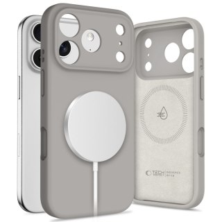 Etui case plecki na iPhone 17 Pro MagSafe Silicone - szare