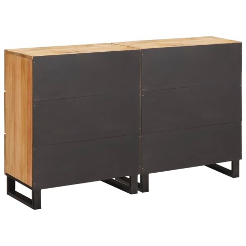 Bufet 2 pcs Brązowy 60 x 33 x 75 cm Drewno z mango