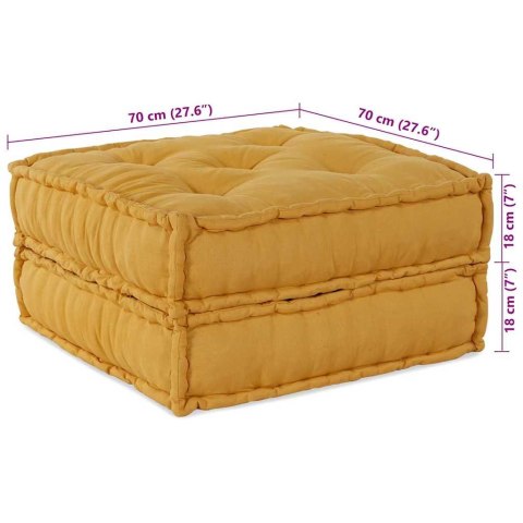 Modularna jednostka sofy 2 pcs żółty 140 x 70 x 36 cm tkanina