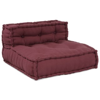 Modularna jednostka sofy 4 pcs Bordowy tkanina