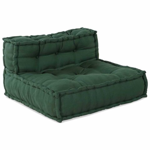 Modularna jednostka sofy 4 pcs zielony tkanina