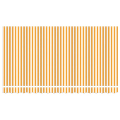 Rama markizy Żółty i Biały 350 x 200 cm Poliester z powłoką PU