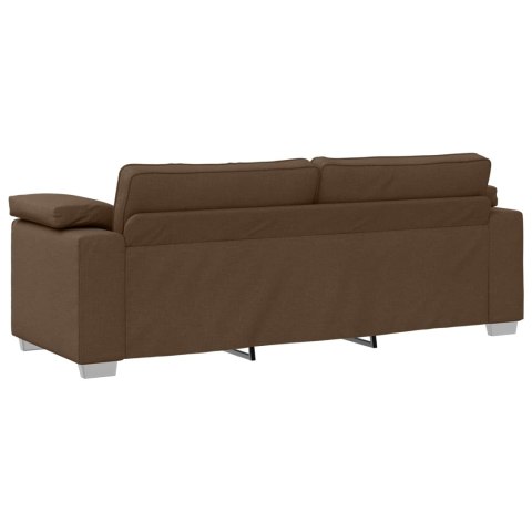 Sofa 2 pcs Brązowy 219 x 80 x 82 cm tkanina