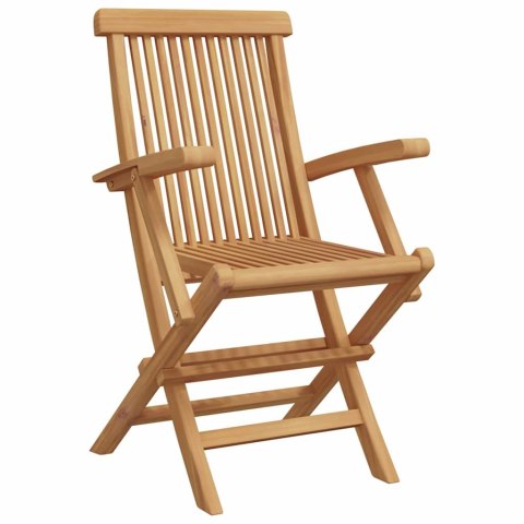 Zestaw do jadalni w ogrodzie 7 pcs Brązowy Lite drewno teakowe