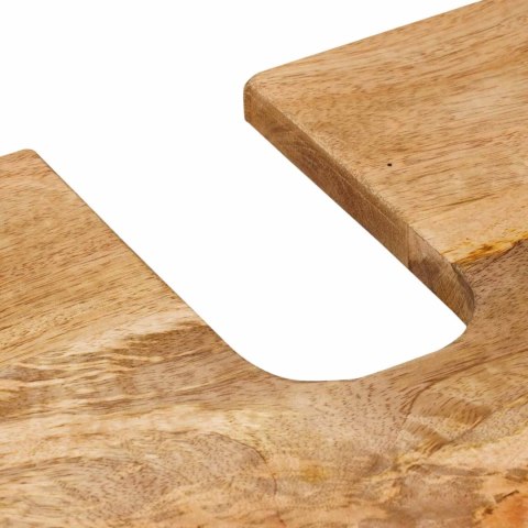 Zestaw mebli łazienkowych 4 pcs Naturalny Drewno z mango