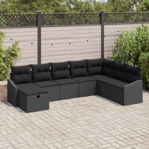 Zestaw Sof na Ogród z poduszką 8 pcs polirattan