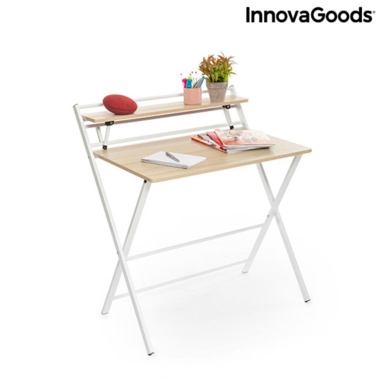 🪑 Składane biurko z półką Tablezy InnovaGoods - praktyczne rozwiązanie do małych przestrzeni
